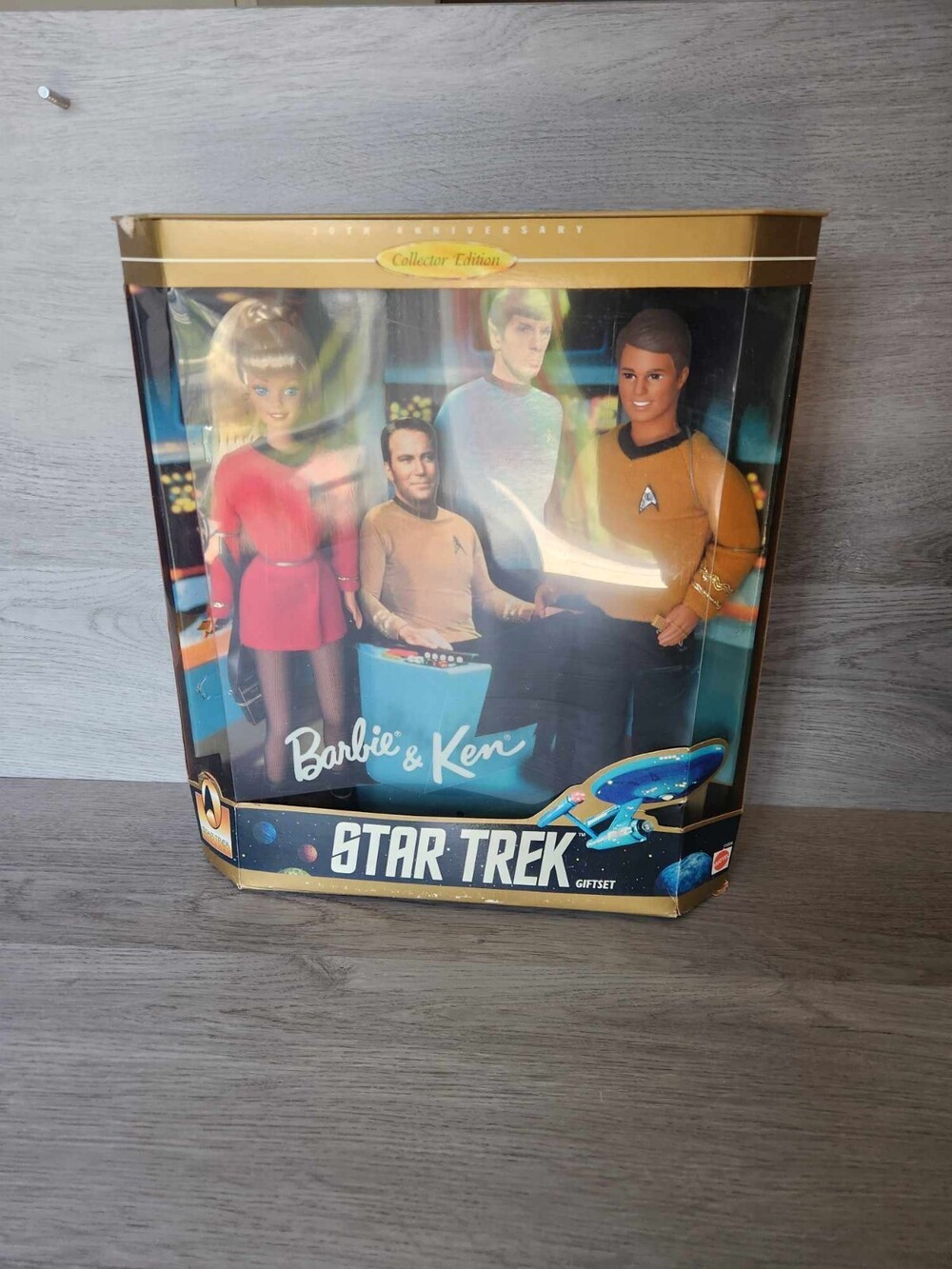 1996 Mattel Barbie and Ken 30th Anniversary Collector Edition Star Trek Vtg